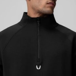 1021. Dri-Core™ Quarter Zip - Black -Fashion Shop BLACK 1021 WINGS QuarterZip 5