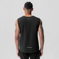 1060. Creora® Cotton Modal Cutoff Tank - Black -Fashion Shop BLACK 1060 Creora CutoffTank 2