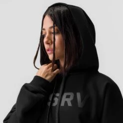 ASRV X Equinox Sorona® French-Terry Cropped Hoodie - Black 7 ASRV X Equinox Sorona® French-Terry Cropped Hoodie - Black -Fashion Shop BLACK CropHoodie2