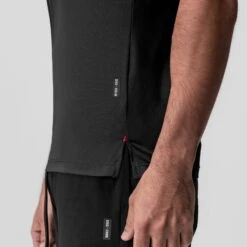 0918. AeroSilver® Fitted Tee - Black -Fashion Shop BLACK FittedTee3