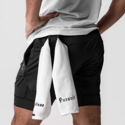 0828. AeroSilver® 5" Liner Short - Black "RP"/Black -Fashion Shop BLACK LinerShorts2 6f6352a4 83d3 4d22 b533 7ea4fa6676b2