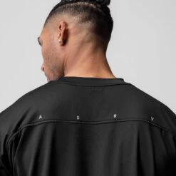0822. AeroSilver® Oversized Tee - Black "RP" -Fashion Shop BLACK OversizedTee2 2937fd58 c33a 452c 844d 024520422517