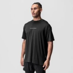 0822. AeroSilver® Oversized Tee - Black "RP" -Fashion Shop BLACK RP OversizedTee