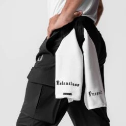 0825. Tetra-Lite® Cargo High Rib Jogger - Black "Reflective" -Fashion Shop BLACK Reflective CargoHiRib2