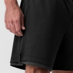 0988. Reversible 2-in-1 Short - Black -Fashion Shop BLACK ReversibleShorts5