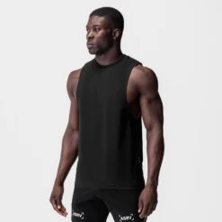 0926. Supima® Muscle Tank - Black -Fashion Shop BLACK Supima MuscleTank