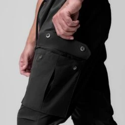 1099. Tetra-Lite® Ice Cargo High Rib Jogger - Black -Fashion Shop BLACK TetraIce Cargo HiRibJogger2