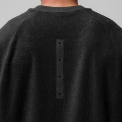 1092. Towel Terry Cutoff - Black -Fashion Shop BLACK TowelTerry Cutoff2