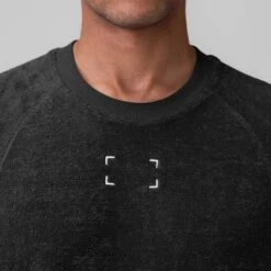 1092. Towel Terry Cutoff - Black -Fashion Shop BLACK TowelTerry Cutoff4