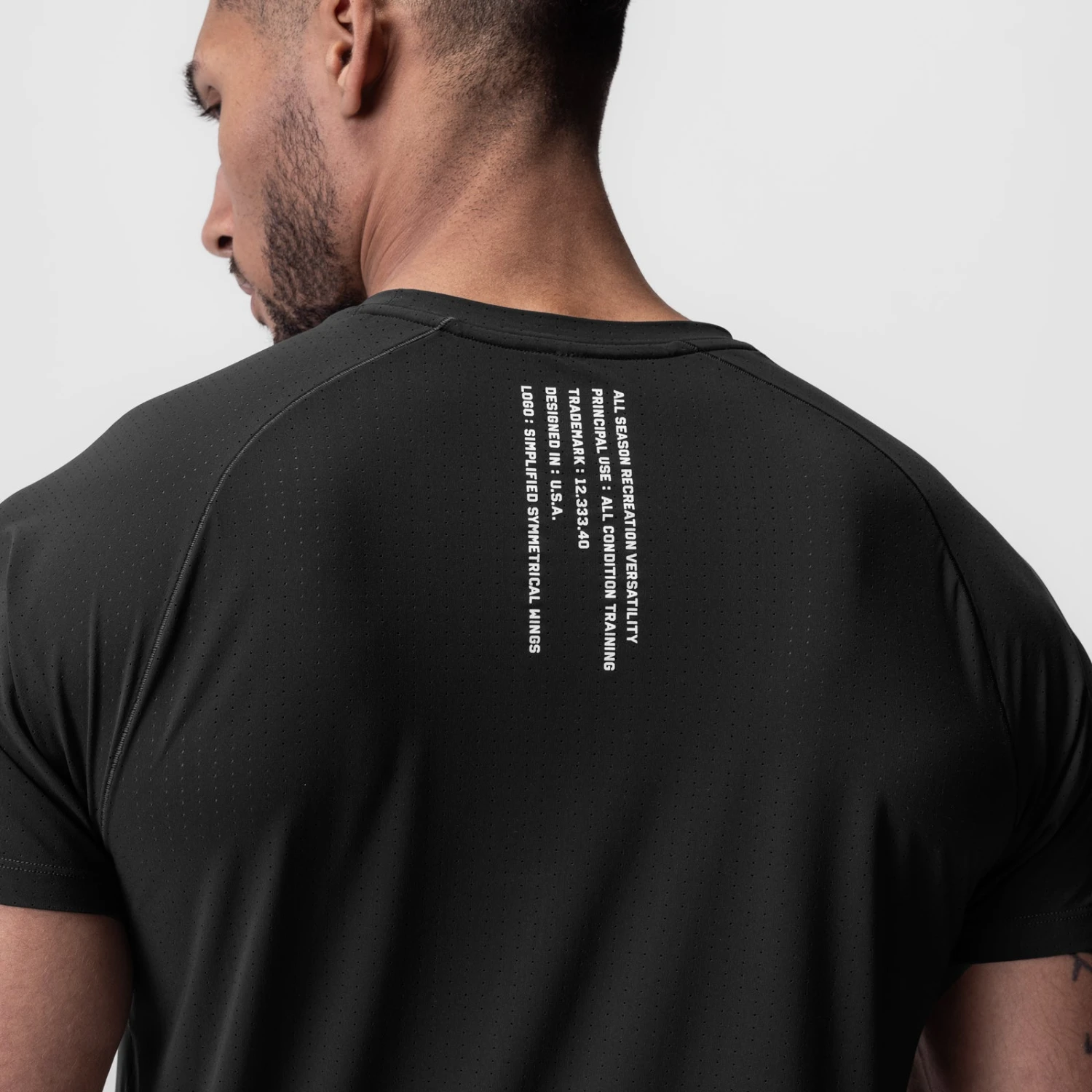 0948. Laser-Vent™ Established Tee - Black 6 0948. Laser-Vent™ Established Tee - Black - Image 4