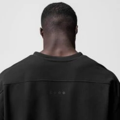 0945. Micro-Terry Warm-Up Tee - Black -Fashion Shop BLACK WarmUpTee5