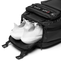 0580. Waterproof Large Travel Backpack - Black -Fashion Shop Backpack Shoe Slot