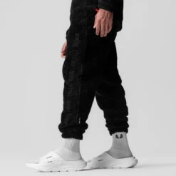 0692. Sherpa Recovery Sweats - Black/Black -Fashion Shop Black Black SherpaSweats2
