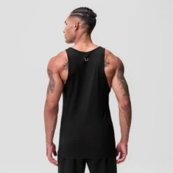 0847. CottonPlus™ Standard Slim Tank - Black -Fashion Shop Black CottonSinglet 1