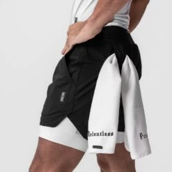 0865. Tetra-Lite® 5" Liner Short - Black "Cyber"/White 15 0865. Tetra-Lite® 5" Liner Short - Black "Cyber"/White -Fashion Shop Black CyberLiner Shorts5