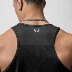 0754. AeroSilver® Training Singlet - Black "OTWR" -Fashion Shop Black DSG0754 Tank 3