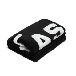 0888. Sherpa Recovery Blanket - Black/White -Fashion Shop Black Fold Blanket Hangdown