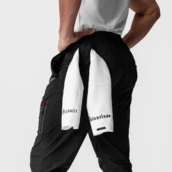 0690. Tetra-Lite® Tech High Rib Jogger - Black -Fashion Shop Black HiRibJogger3