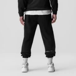 0655. Tech-Terry™ Oversized Sweats - Black "Emblem" -Fashion Shop Black OversizedSweats1 de2ab363 df99 4623 afc2 41c2fdcdab12