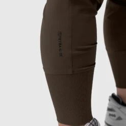 W032. Tetra-Lite® Cargo High Rib Jogger - Dark Earth -Fashion Shop Brown Ankle