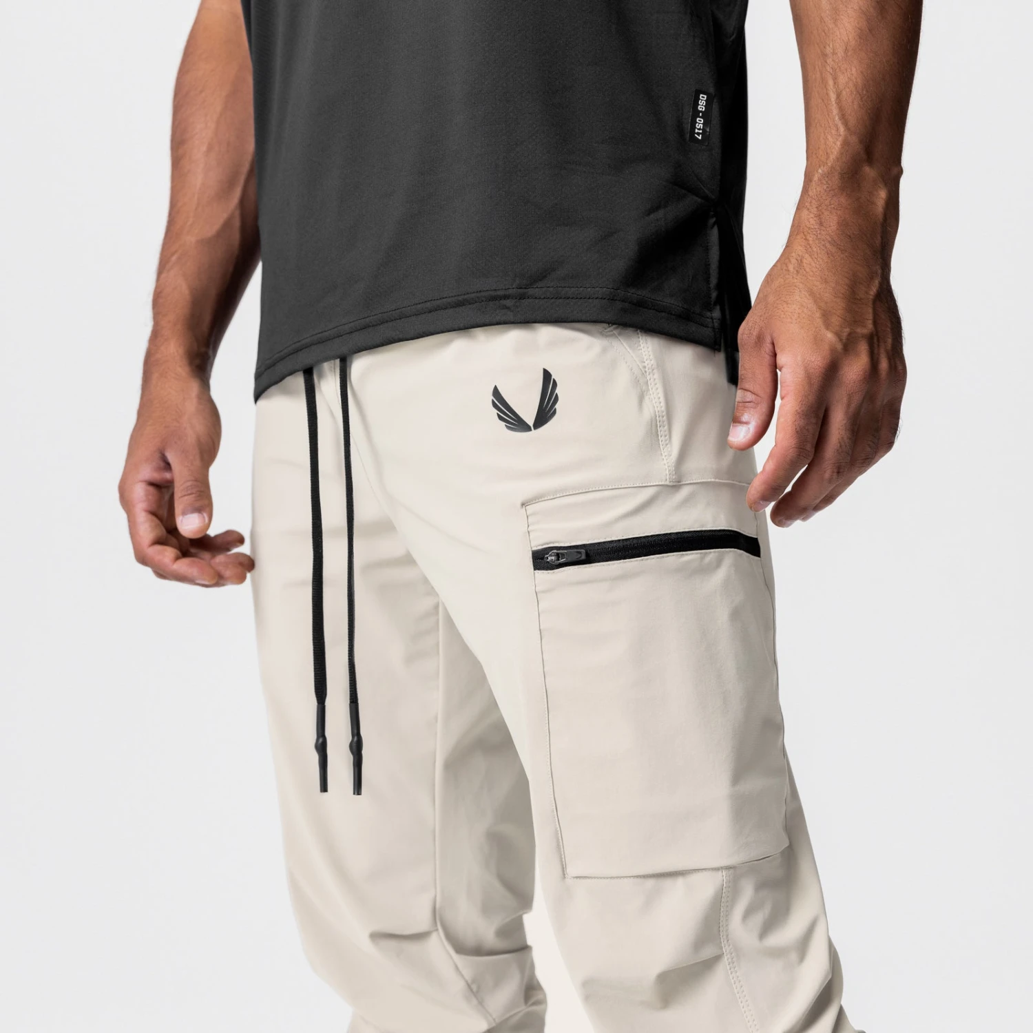 0827. Tetra-Lite® Inlay Pocket High Rib Jogger - Sand Smoke 7 0827. Tetra-Lite® Inlay Pocket High Rib Jogger - Sand Smoke - Image 5