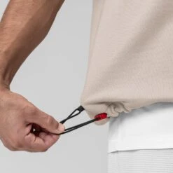 1026. Herringbone Terry Oversized Cinch Tee - Chai -Fashion Shop CHAI 1026 CinchTee 5