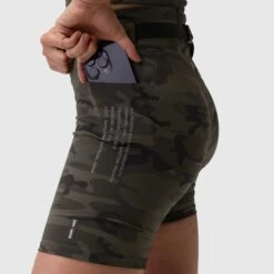 W029. Lycra® 3-in-1 Biker Short - Dark Camo 12 W029. Lycra® 3-in-1 Biker Short - Dark Camo -Fashion Shop Camo Phonepkt Detail