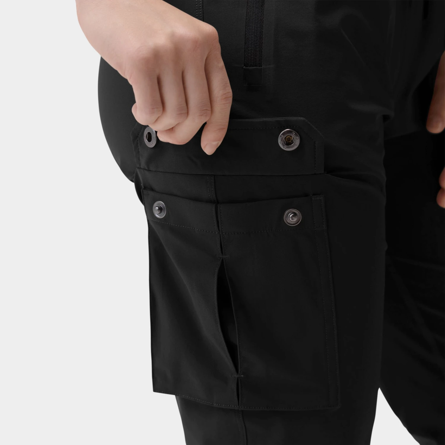 W032. Tetra-Lite® Cargo High Rib Jogger - Black 7 W032. Tetra-Lite® Cargo High Rib Jogger - Black - Image 5