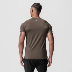 0918. AeroSilver® Fitted Tee - Deep Taupe -Fashion Shop DEEPTAUPE FittedTee1