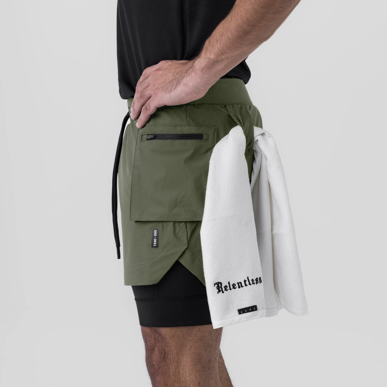 0651. Tetra-Lite® 5" Liner Cargo Short - Olive 5 0651. Tetra-Lite® 5" Liner Cargo Short - Olive - Image 3