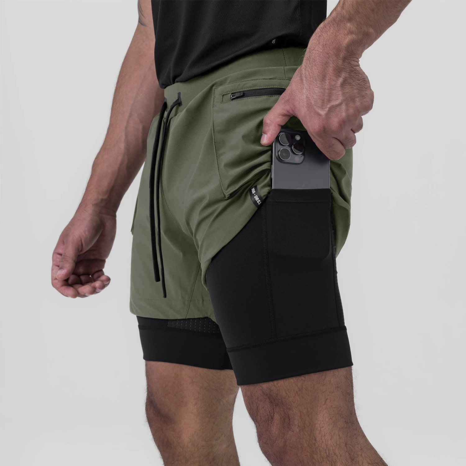 0651. Tetra-Lite® 5" Liner Cargo Short - Olive 6 0651. Tetra-Lite® 5" Liner Cargo Short - Olive - Image 4