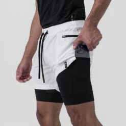 0651. Tetra-Lite® 5" Liner Cargo Short - White -Fashion Shop DSG0651 White CargoShort 2