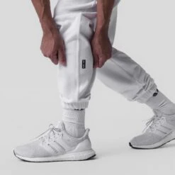 0655. Tech-Terry™ Oversized Sweats - White -Fashion Shop DSG0655 White Sweats 2