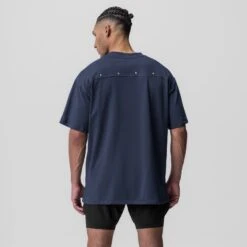 0824. Supima® Oversized Tee - Navy 8 0824. Supima® Oversized Tee - Navy -Fashion Shop DSG0824 Navy SupimaOversized