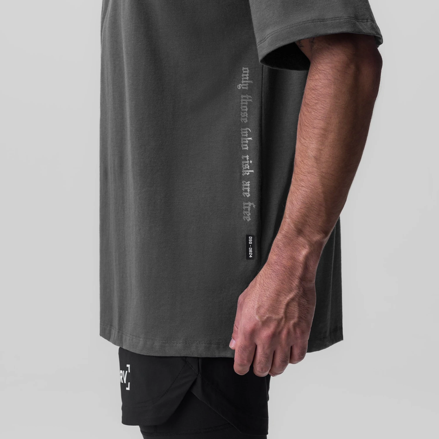 0824. Supima® Oversized Tee - Raven 6 0824. Supima® Oversized Tee - Raven - Image 4
