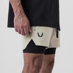 0865. Tetra-Lite® 5" Liner Short - Sand Smoke "Wings"/Black 9 0865. Tetra-Lite® 5" Liner Short - Sand Smoke "Wings"/Black -Fashion Shop DSG0865 Wings Sand1