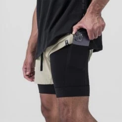 0865. Tetra-Lite® 5" Liner Short - Sand Smoke "Wings"/Black 10 0865. Tetra-Lite® 5" Liner Short - Sand Smoke "Wings"/Black -Fashion Shop DSG0865 Wings Sand3