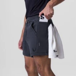 0867. Tech-Terry™ Sidelock Sweat Short - Navy -Fashion Shop DSG0867 Navy SweatShorts 1