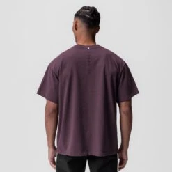 0797. Tech Essential™ Relaxed Tee - Deep Purple "Space Bracket" 10 0797. Tech Essential™ Relaxed Tee - Deep Purple "Space Bracket" -Fashion Shop DeepPurple Cyber TechTee1