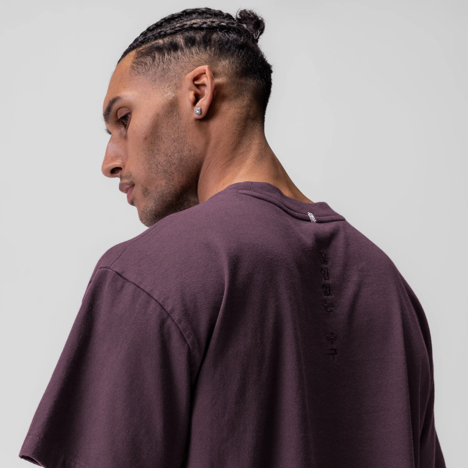 0797. Tech Essential™ Relaxed Tee - Deep Purple "Space Bracket" 6 0797. Tech Essential™ Relaxed Tee - Deep Purple "Space Bracket" - Image 4