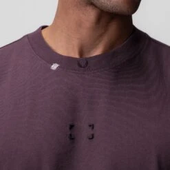 0797. Tech Essential™ Relaxed Tee - Deep Purple "Space Bracket" 12 0797. Tech Essential™ Relaxed Tee - Deep Purple "Space Bracket" -Fashion Shop DeepPurple Cyber TechTee3