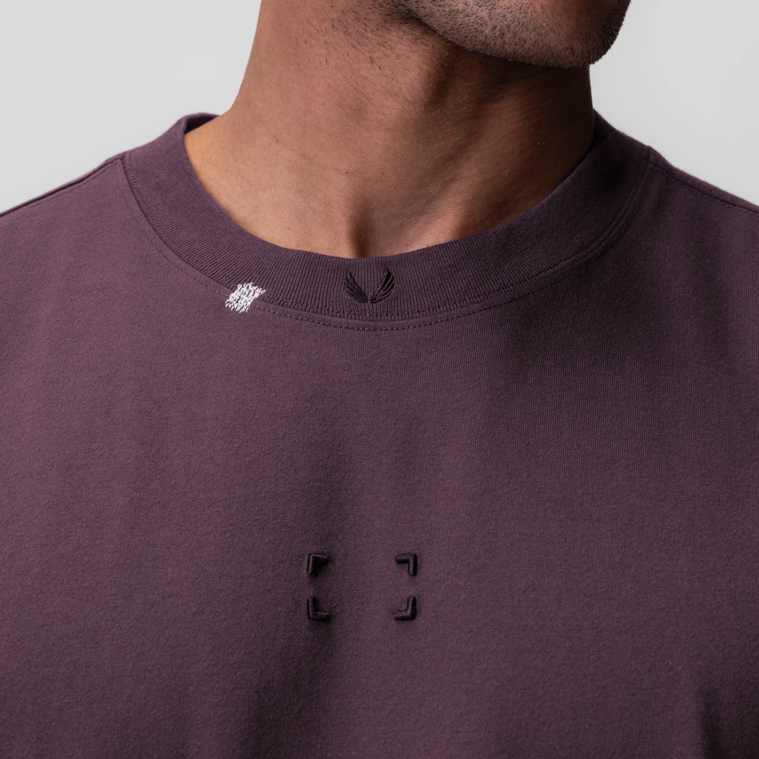 0797. Tech Essential™ Relaxed Tee - Deep Purple "Space Bracket" 7 0797. Tech Essential™ Relaxed Tee - Deep Purple "Space Bracket" - Image 5