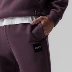 0655. Tech-Terry™ Oversized Sweats - Deep Purple "Patch" -Fashion Shop DeepPurple OversizedSweats2