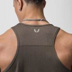 0754. AeroSilver® Training Singlet - Deep Taupe "OTWR" -Fashion Shop DeepTaupe DSG0754 Tank 3