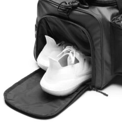 0579. Waterproof 2-in-1 Travel Duffle - Black -Fashion Shop Duffle 3