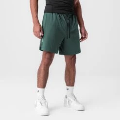 0988. Reversible 2-in-1 Short - Forest Green -Fashion Shop FORESTGREEN ReversibleShorts