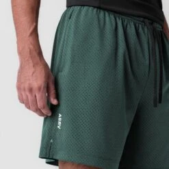 0988. Reversible 2-in-1 Short - Forest Green -Fashion Shop FORESTGREEN ReversibleShorts3