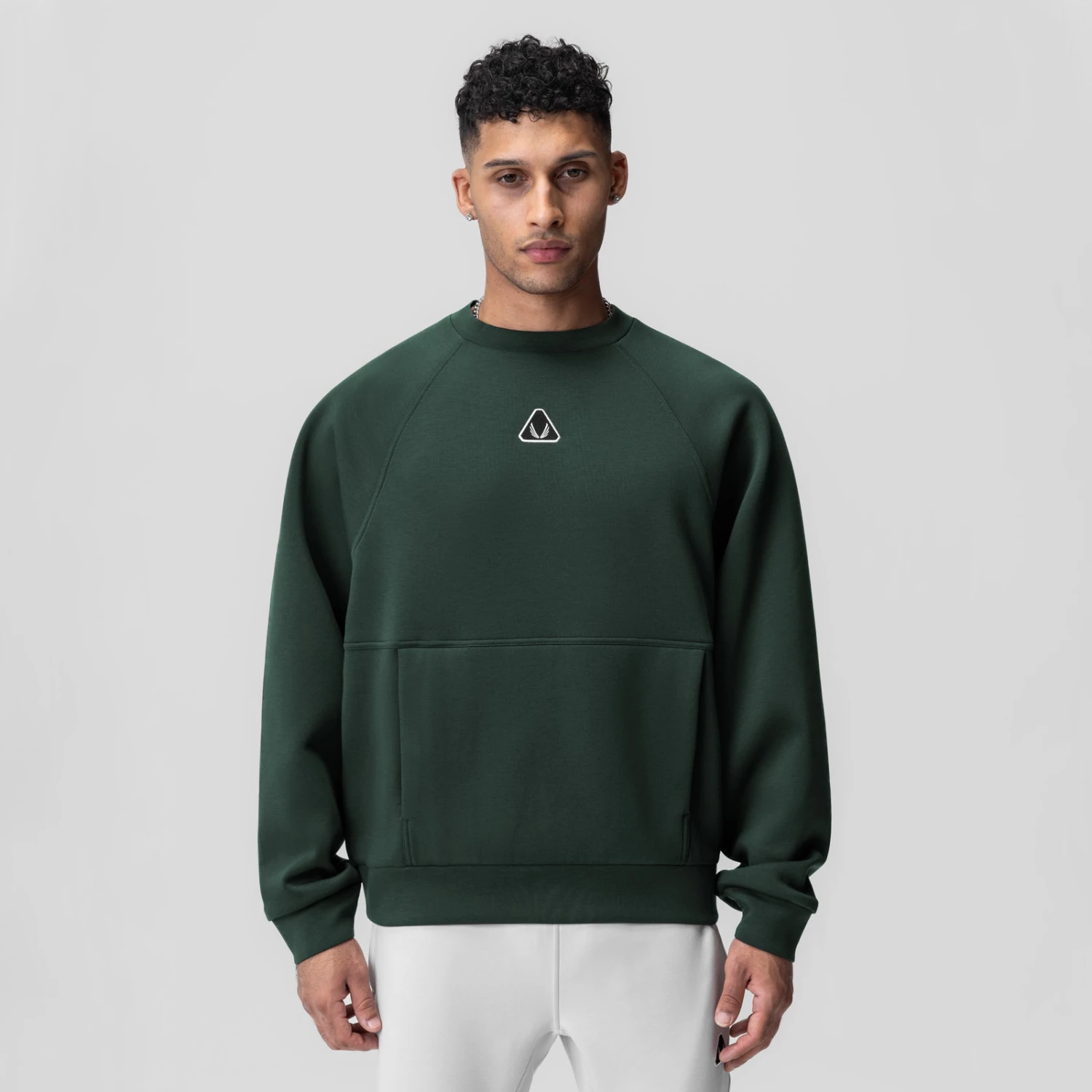 1020. Dri-Core™ Oversized Crewneck - Forest Green 4 1020. Dri-Core™ Oversized Crewneck - Forest Green - Image 2