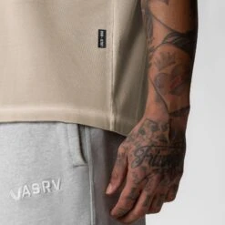 0797. Tech Essential™ Relaxed Tee - Faded Chai -Fashion Shop FadedChai TechEssentials Tee3