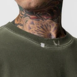 0797. Tech Essential™ Relaxed Tee - Faded Olive -Fashion Shop FadedOlive TechEssentials Tee4